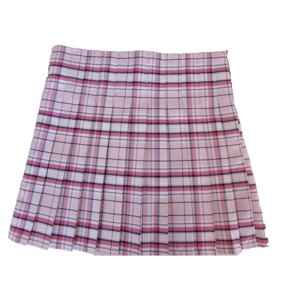 Office Siren Pleated Pink Plaid Micro Mini Skirt Sz M 7-9)Legally Office Corp - Picture 3 of 11